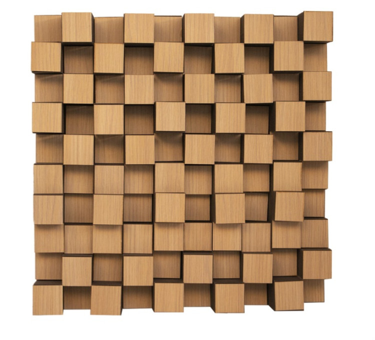 پنل آکوستیک دیفیوزر وود ۶۰×۶۰ کرم- یک دو صدا