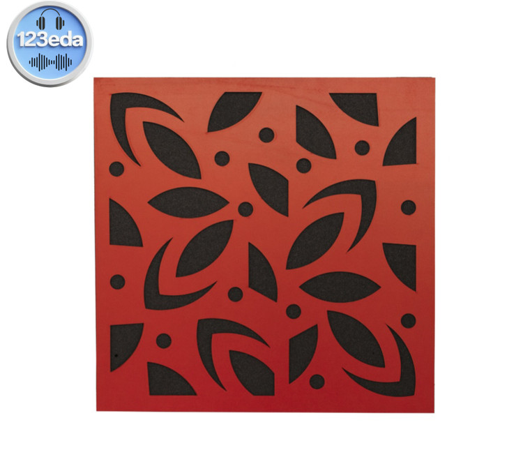 ابزوربر آکوستیک طرح گلبرگی با فوم سلول باز و روکش MDF - یک دو صدا