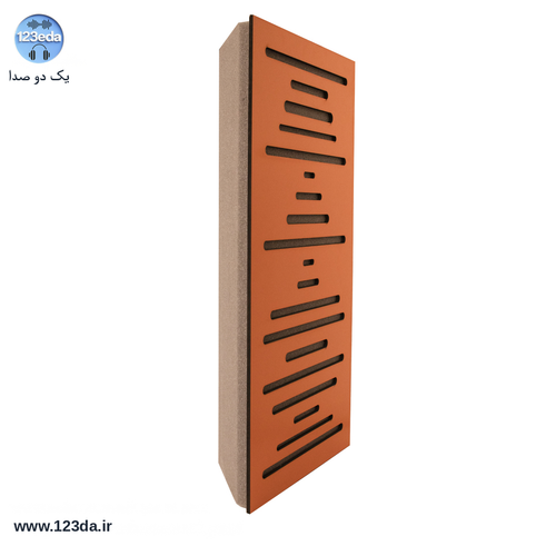 بیس ترپ وود رنگ نارنجی ۳۰×۵۰ برای کنج استودیو - یک دو صدا