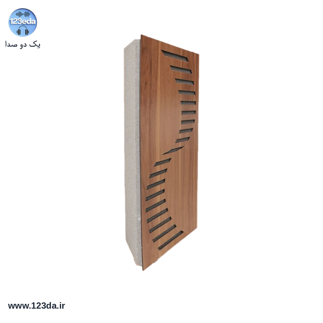 بیس ترپ تترا با روکش MDF فندقی و طرح هندسی - یک دو صدا