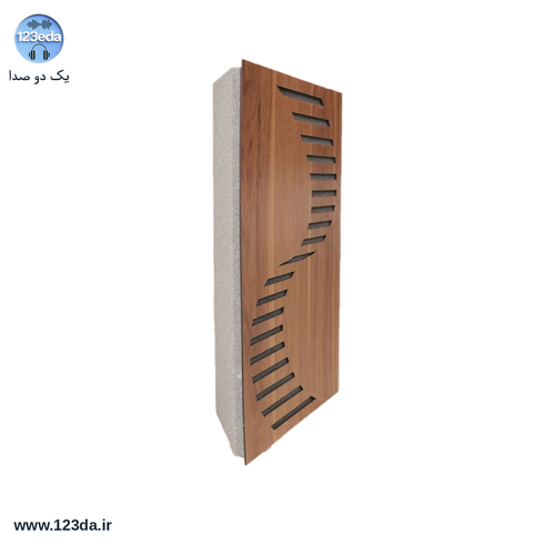 بیس ترپ تترا با روکش MDF فندقی و طرح هندسی - یک دو صدا