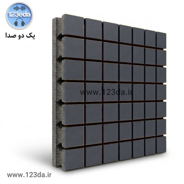 جاذب صدا پنل آکوستیک فلکسی وود مشکی - یک دو صدا