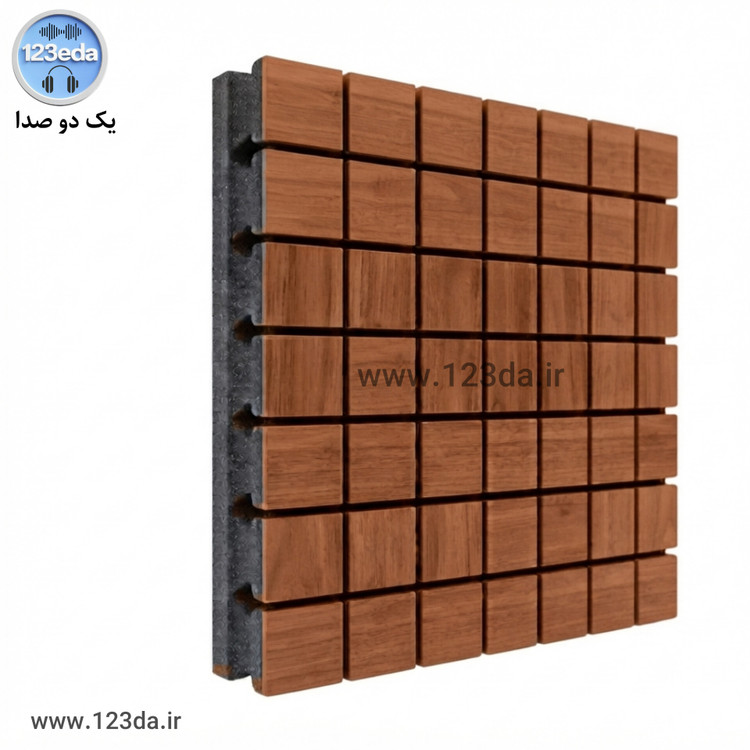 پنل آکوستیک فلکسی وود ۵۰×۵۰ با روکش ام دی اف - یک دو صدا